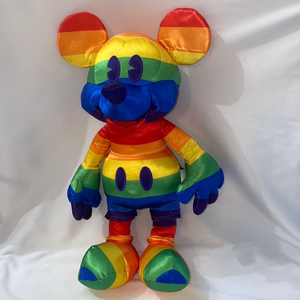 Rainbow Mickey Mouse Stuffed Animal
